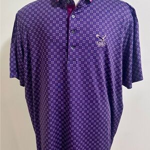 Greyson Purple Eagle Eye Golf Polo Men’s XXL